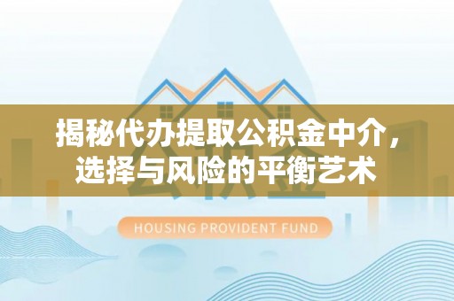 肥西揭秘代办提取公积金中介，选择与风险的平衡艺术